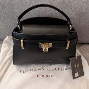 Maisy Italian Leather Top Handle Bag by Tuscany Leather